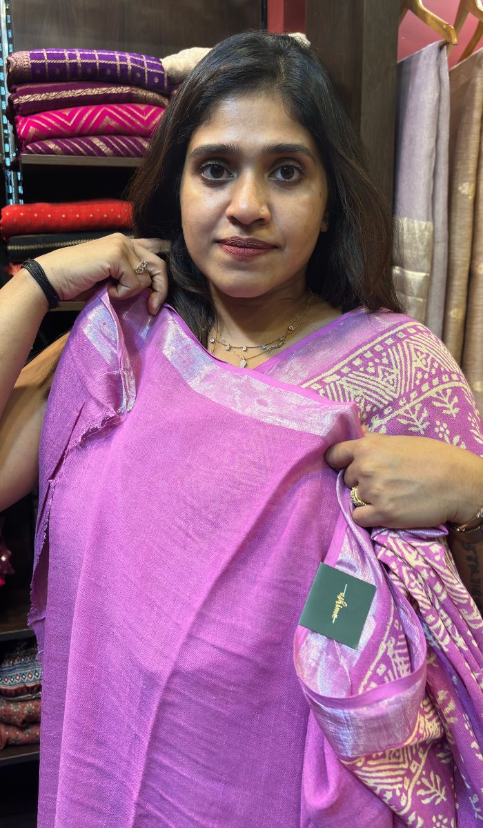 SEMI LINEN SAREE 19042413