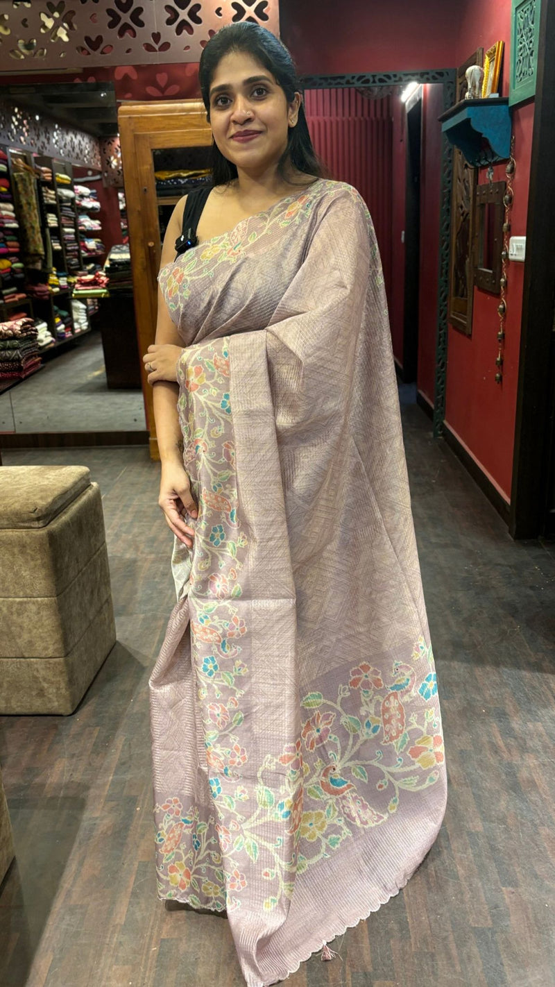 SEMI TUSSAR  SILK SAREE 17122412