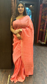 LINEN SILK SAREE 17122423