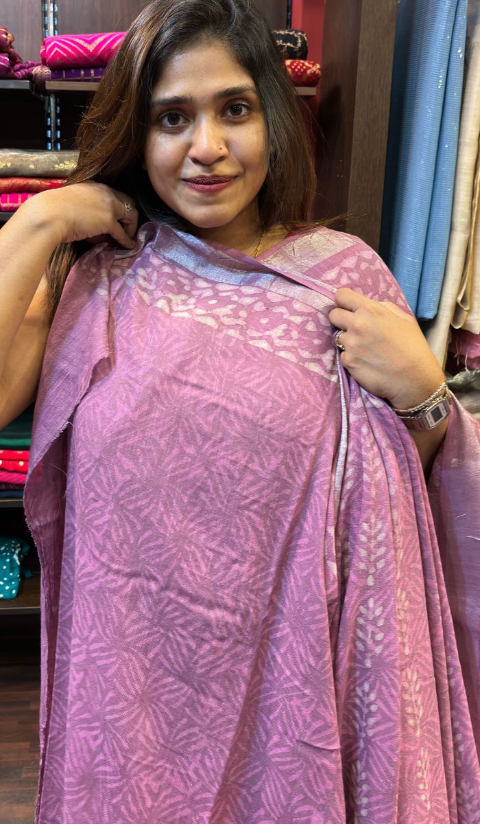 SEMI LINEN SAREE 1906247