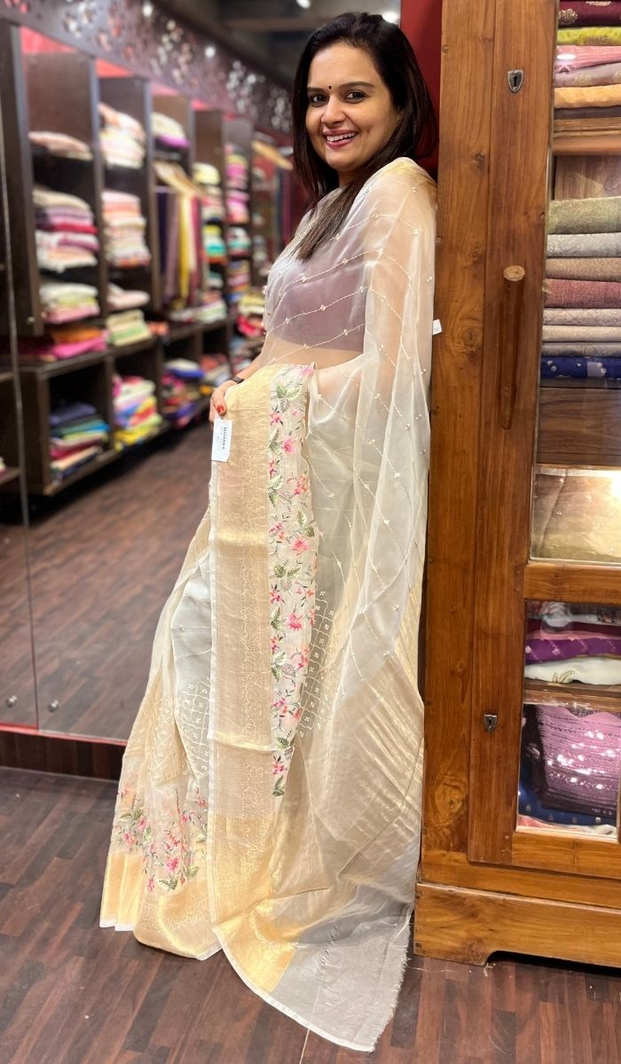 ORGANZA SAREE 0609231