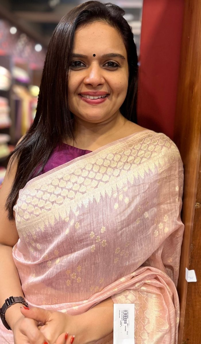 LINEN BANARASI SAREE 0509233