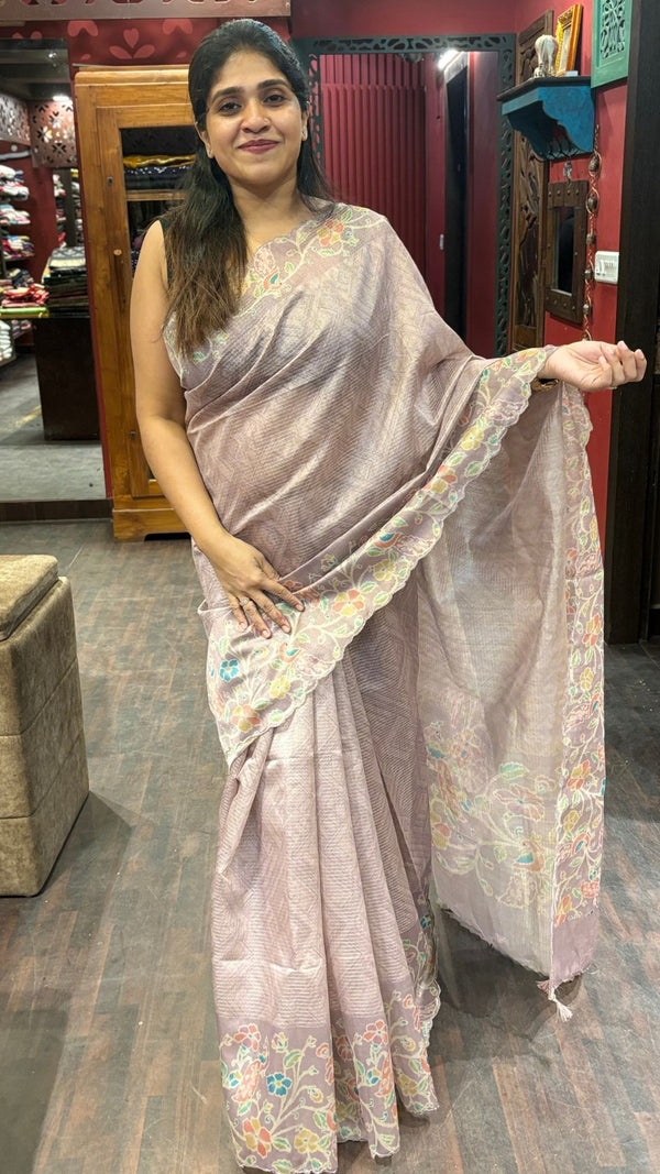 SEMI TUSSAR  SILK SAREE 17122412