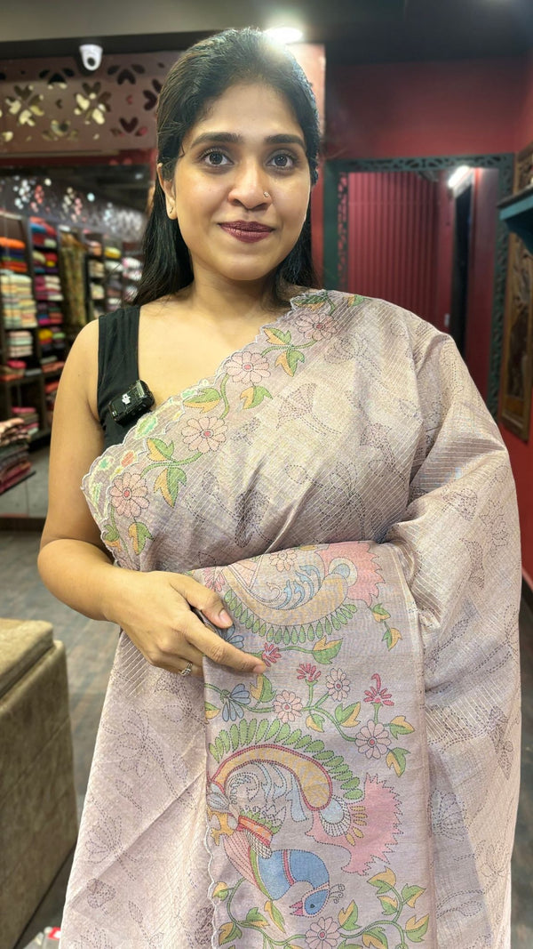 SEMI TUSSAR SILK SAREE 17122413