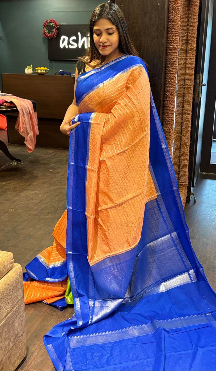 SEMI CHINIYA SILK SAREE 0411242