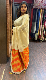 SEMI LINEN SAREE 0209249