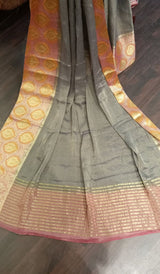 CREPE TISSUE SILK SAREE 05032517