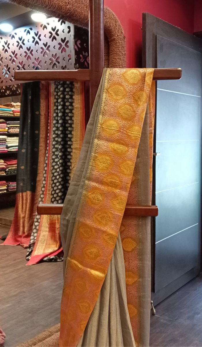 CREPE TISSUE SILK SAREE 05032517