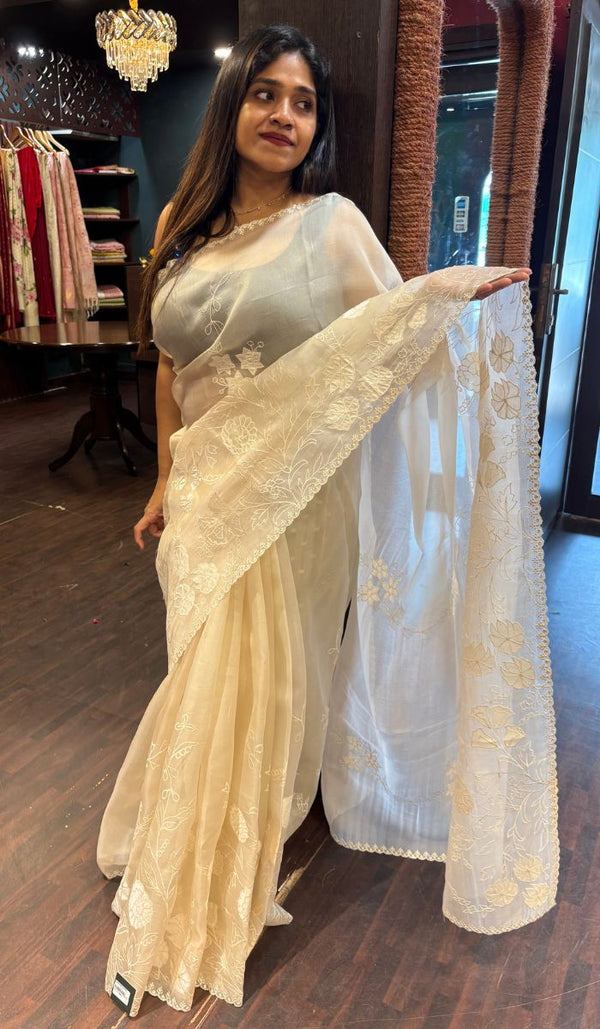 ORGANZA SAREE 02042572