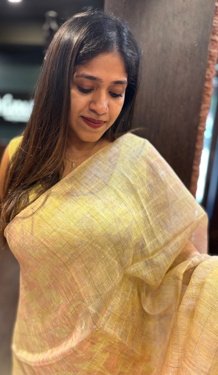 LINEN SAREE 15042520