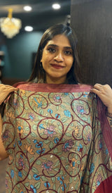 SEMI LINEN SAREE 1004251