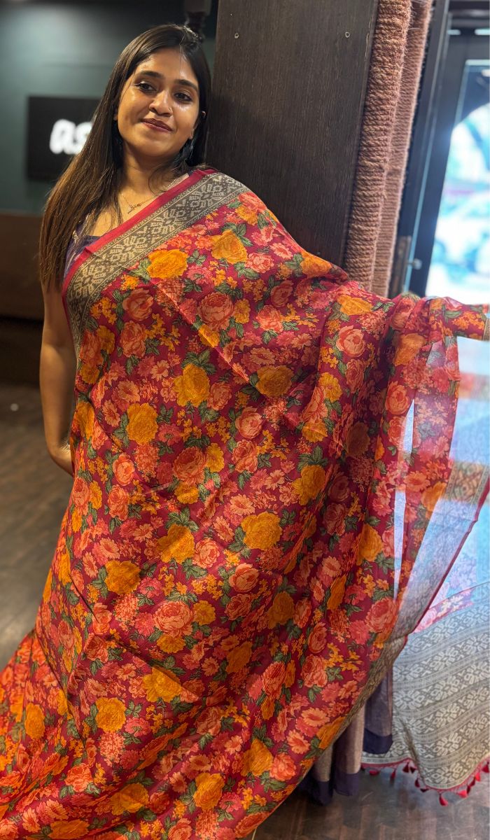 ORGANZA SAREE 08042549