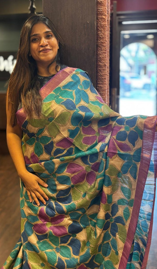 TUSSAR SILK SAREEE 02042588