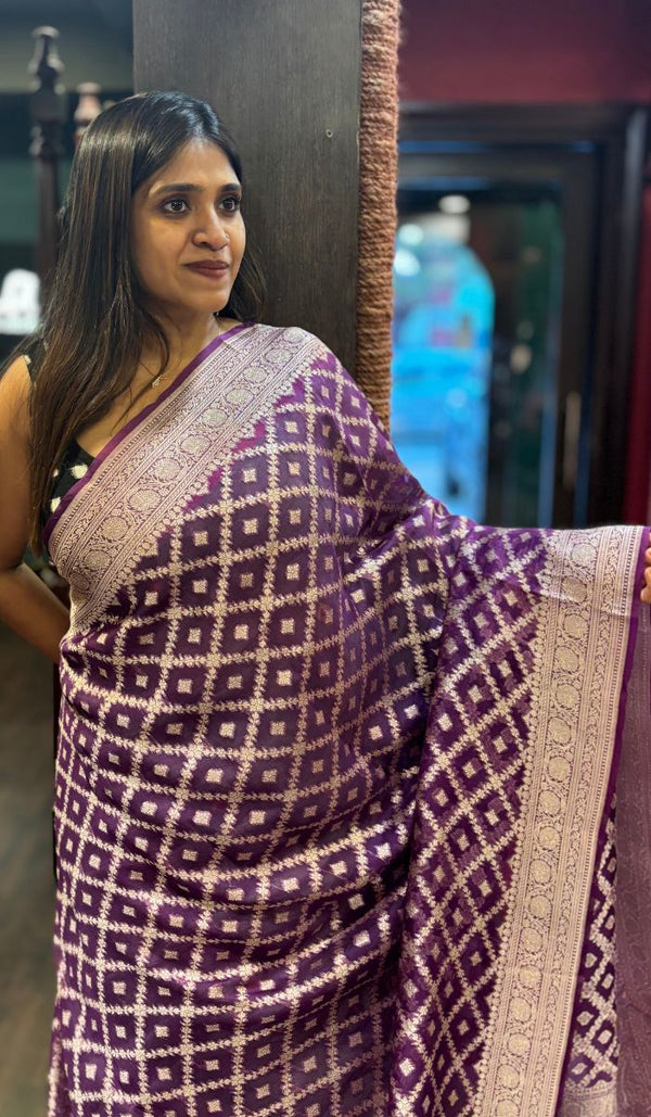 ORGANZA SAREE 14112419