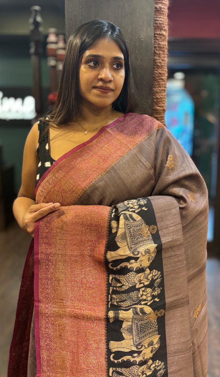 TUSSAR SILK SAREE 10092458