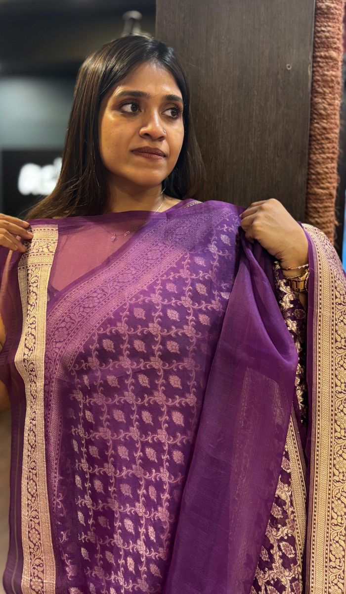 ORGANZA SAREE 14112423