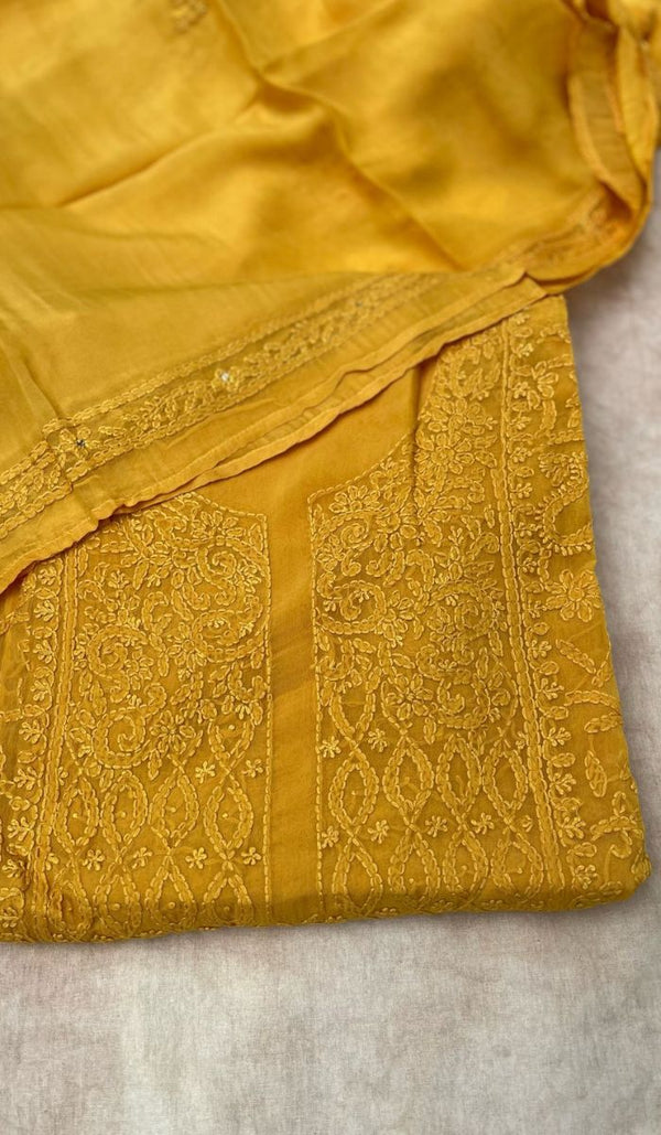 CHIKANKARI UNSTITCHED SALWAR 09052524