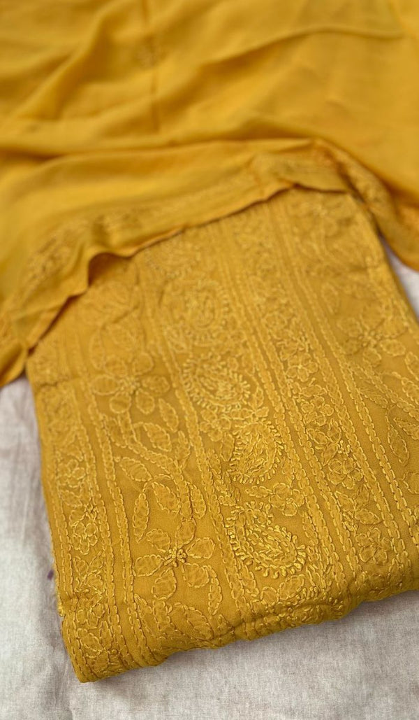 CHIKANKARI UNSTITCHED SALWAR 09052529