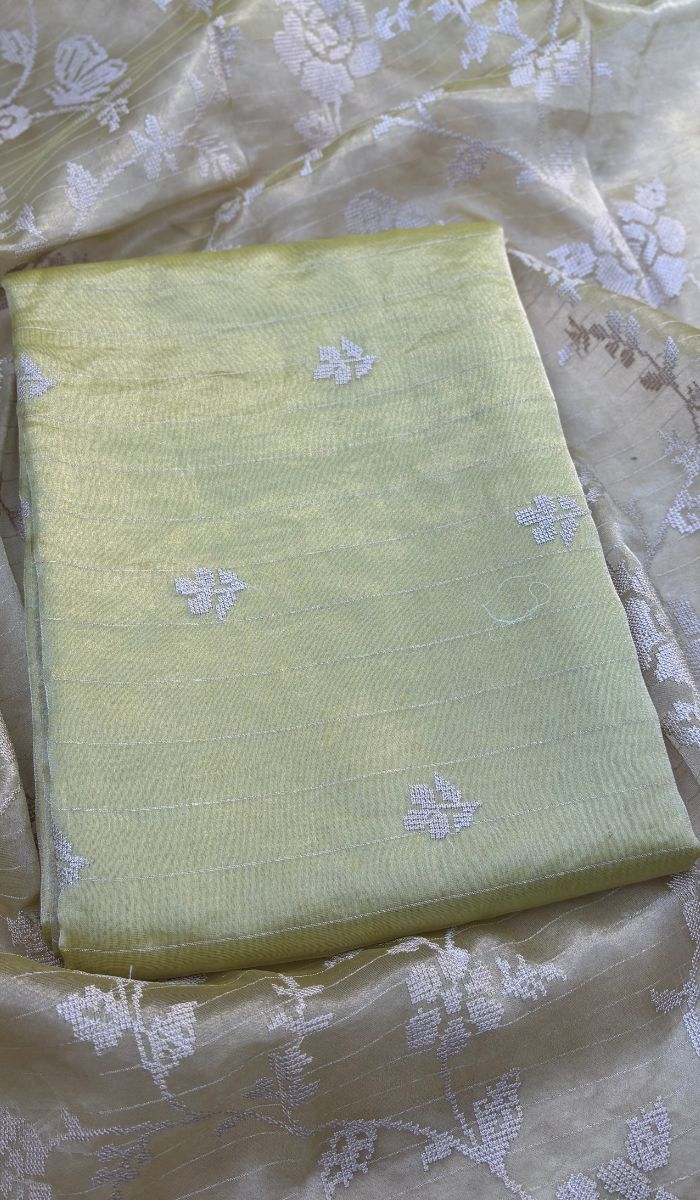 TISSUE UNSTITCHED SALWAR 22052517
