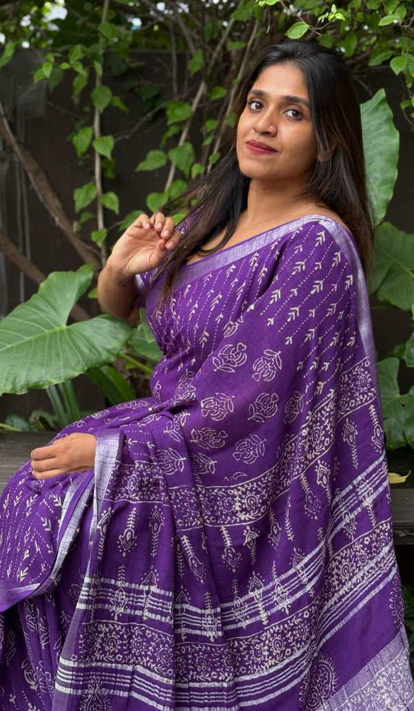 SEMI LINEN SAREE 19062418