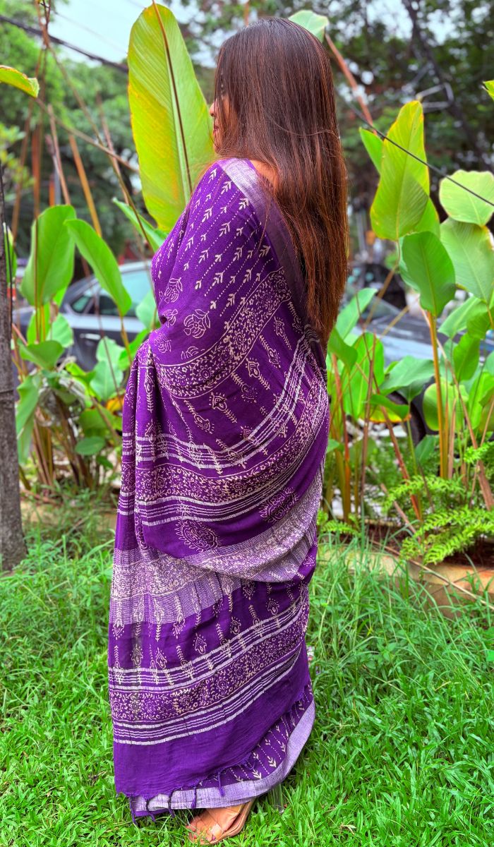 SEMI LINEN SAREE 19062418