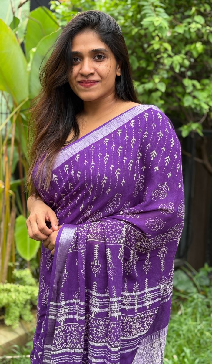 SEMI LINEN SAREE 19062418