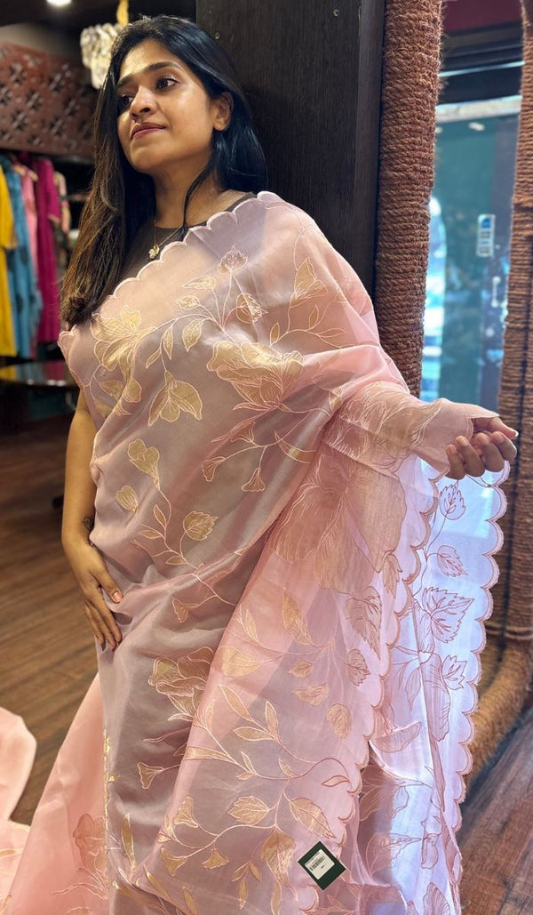 ORGANZA SAREE 01092514