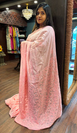 SEMI ORGANZA SAREE 13092561