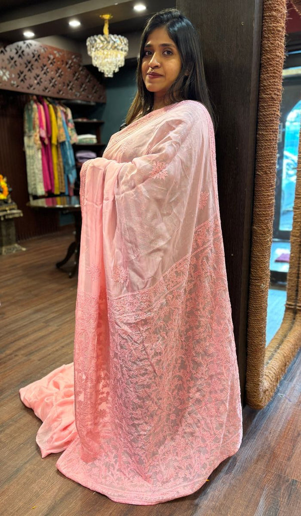 SEMI ORGANZA SAREE 13092561