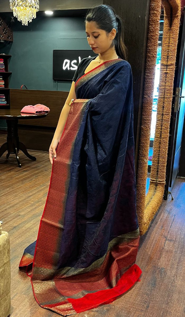 SEMI LINEN SAREE 15092512