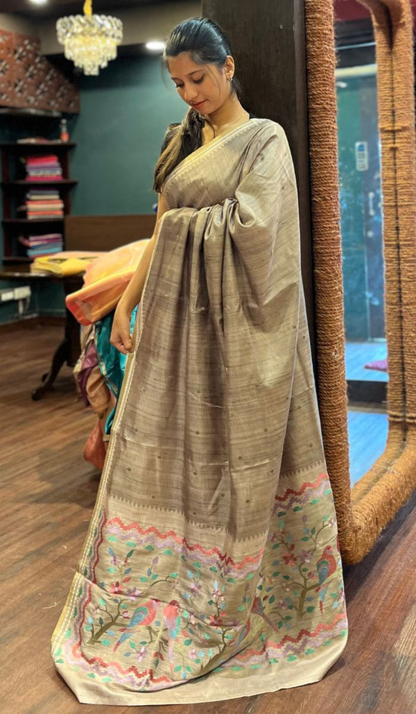 SEMI TUSSAR SAREE 26092533