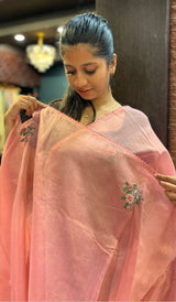 SEMI LINEN SAREE 06102565