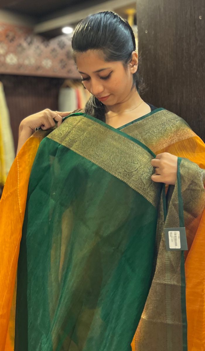 SEMI LINEN SAREE 15092553