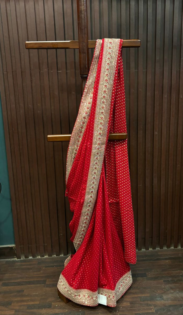 GEORGETTE SILK SAREE 25012523