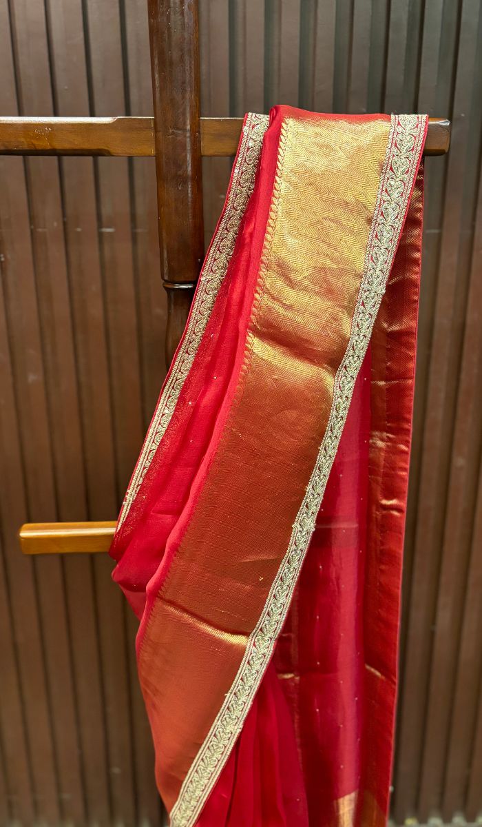 ORGANZA SAREE 24012565