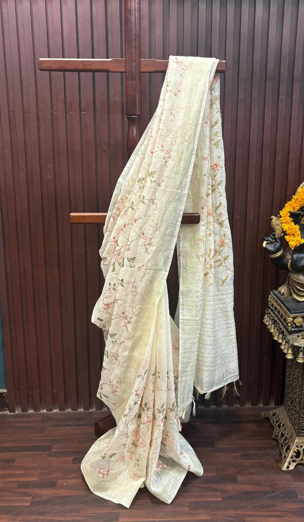 LINEN SAREE 0801257