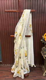 LINEN SAREE 02022530