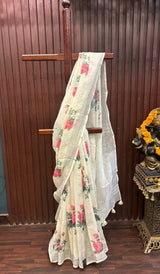 LINEN SAREE 02022531