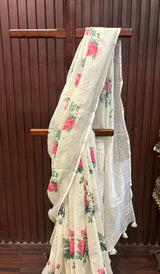 LINEN SAREE 02022531