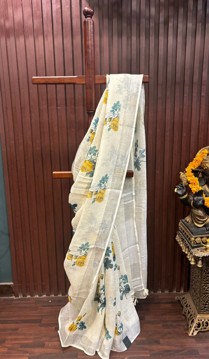 LINEN SAREE 02022533