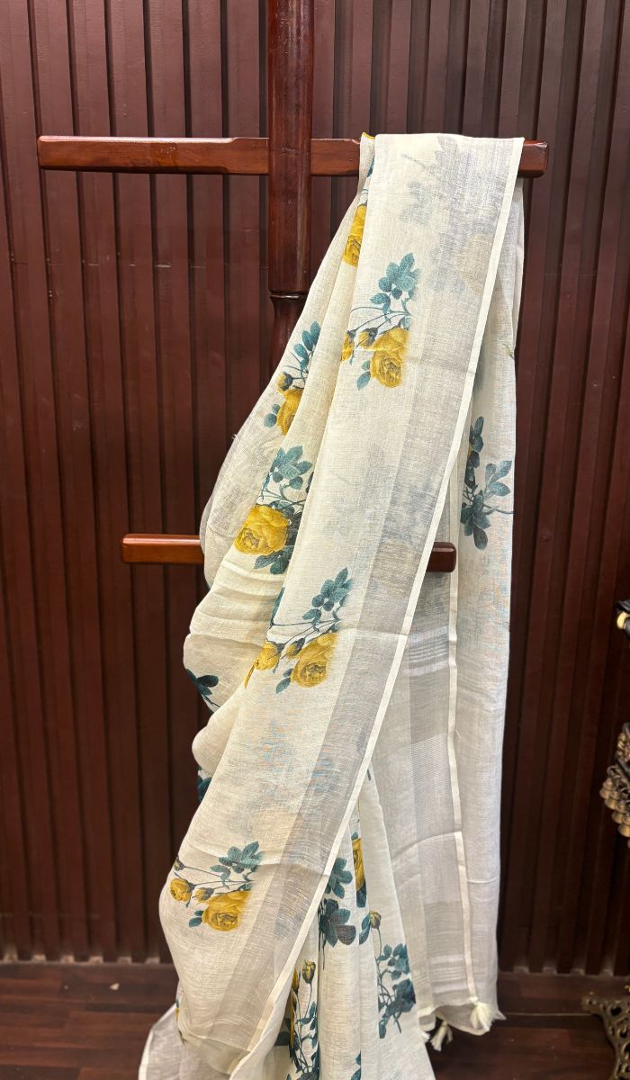 LINEN SAREE 02022533