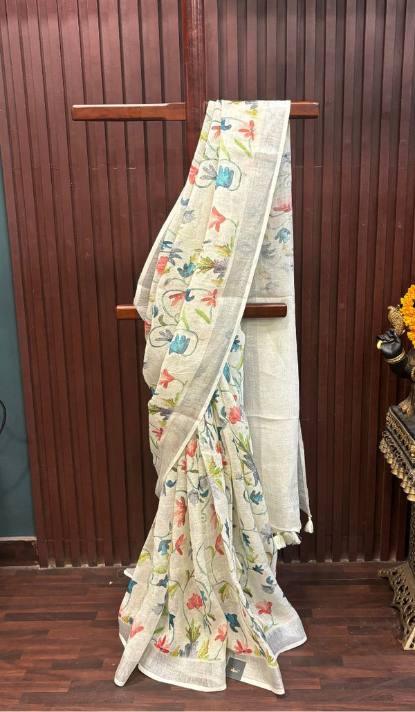 LINEN SAREE 02022532