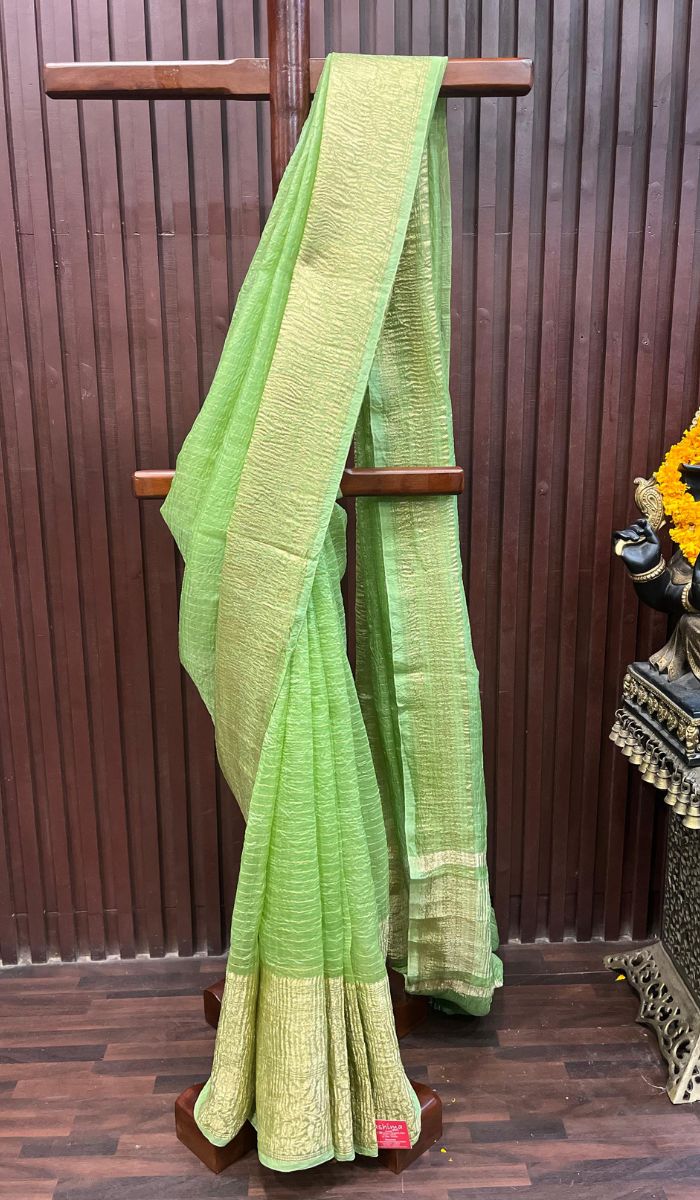 Cement Organza Saree
