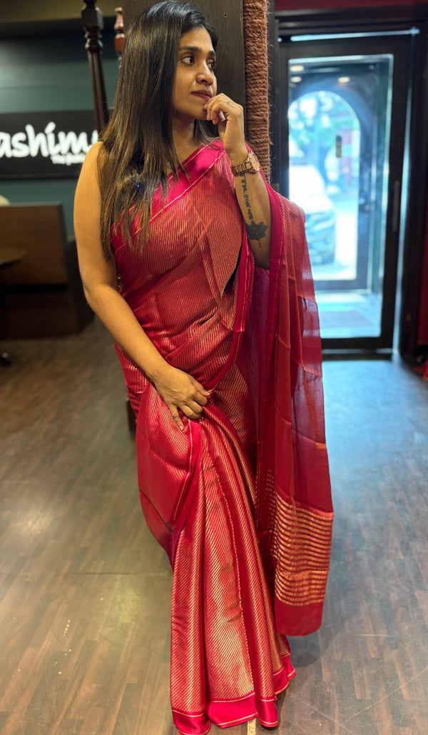 SATIN CREPE SILK SAREE 0503259