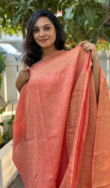 CRUSHED ORGANZA SAREE 28122414