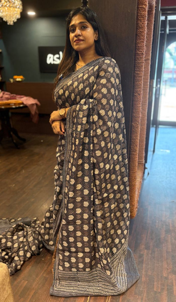 KORA CHANDERI SAREE 09042574