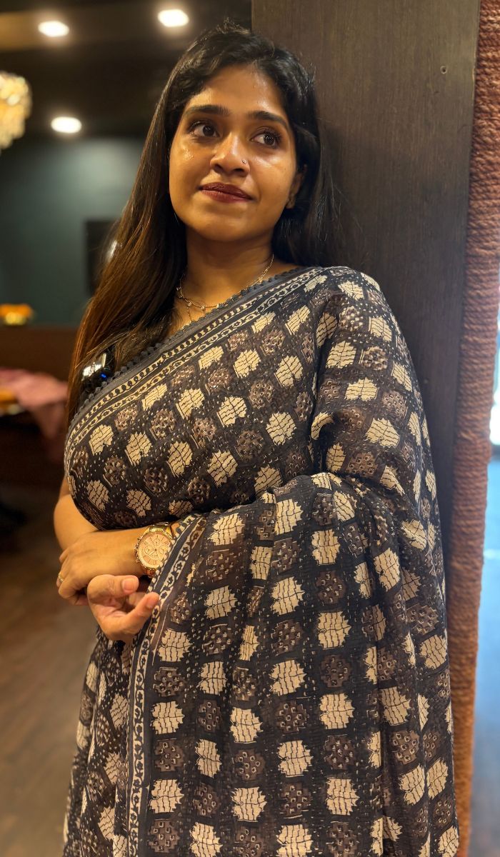 KORA CHANDERI SAREE 09042574