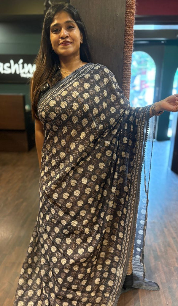 KORA CHANDERI SAREE 09042574