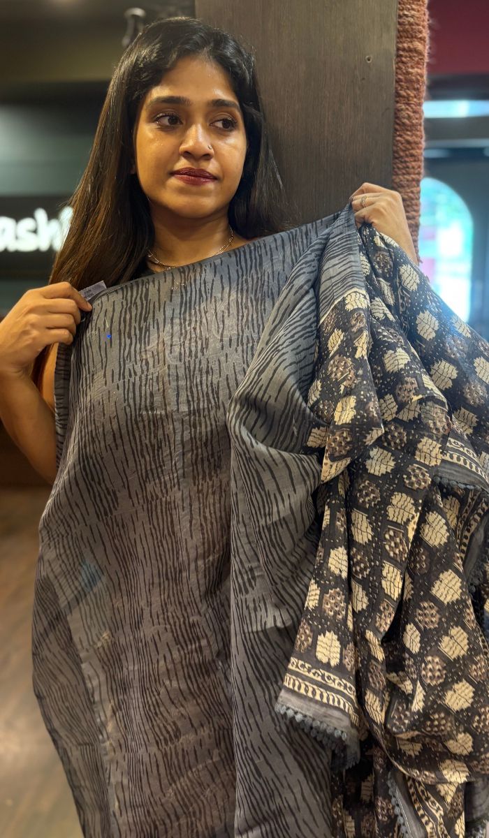 KORA CHANDERI SAREE 09042574