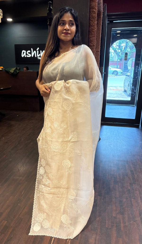 ORGANZA SAREE 02042572